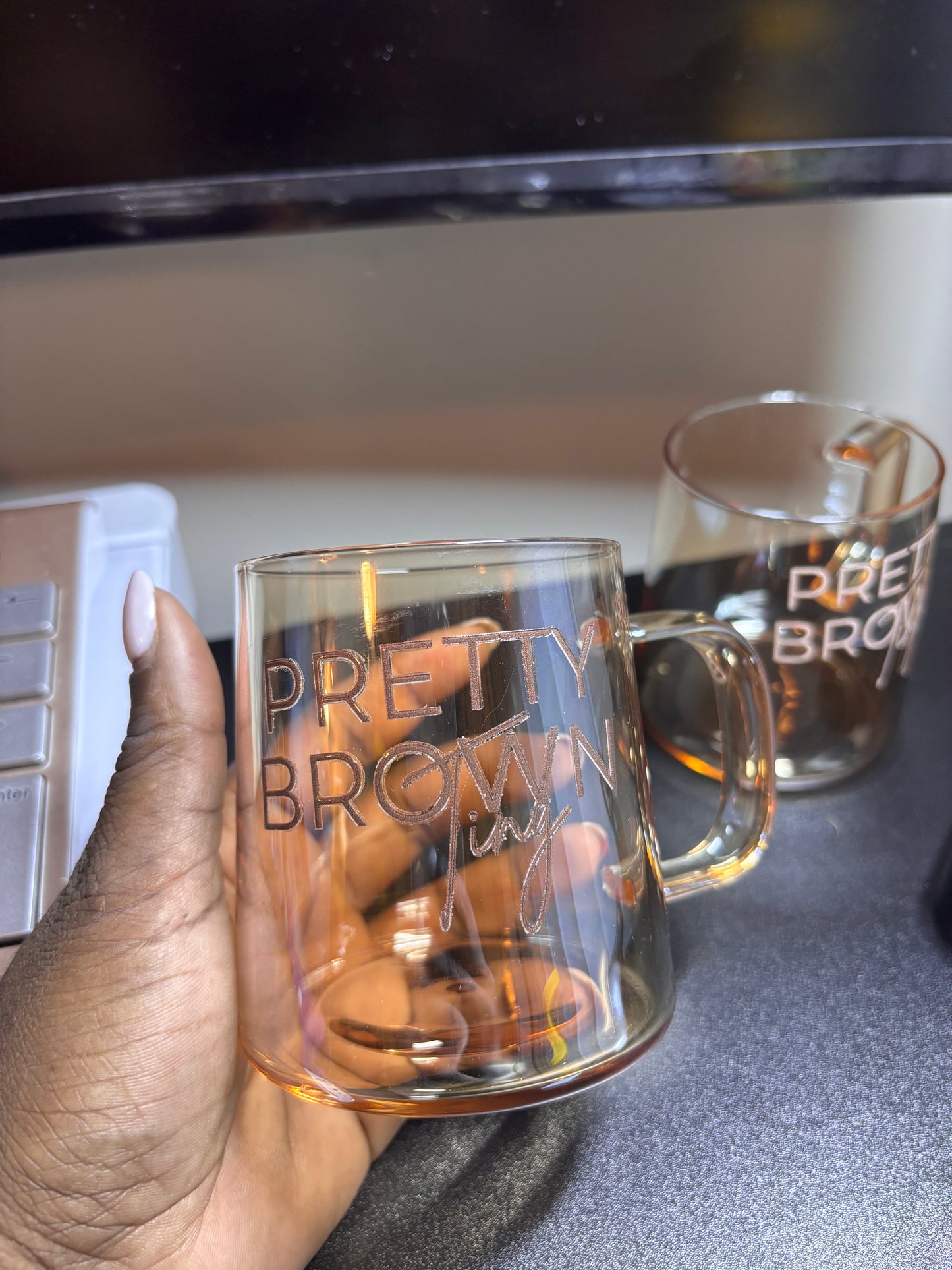 Pretty Brown Ting Coffee Cup