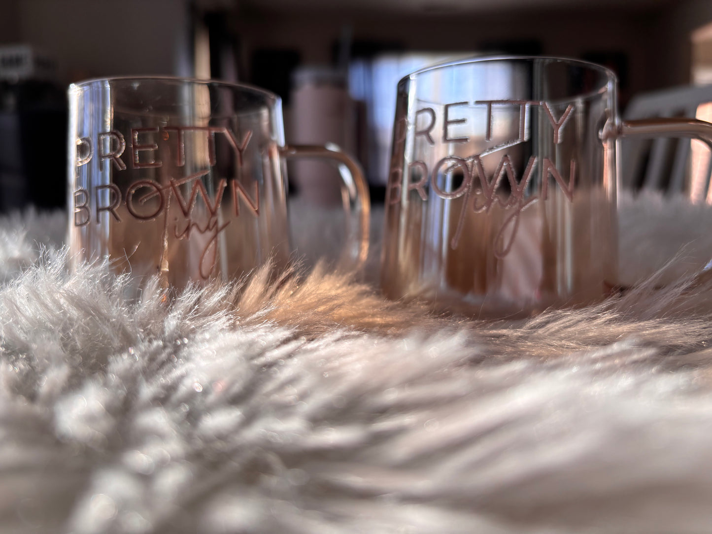 Pretty Brown Ting Coffee Cup