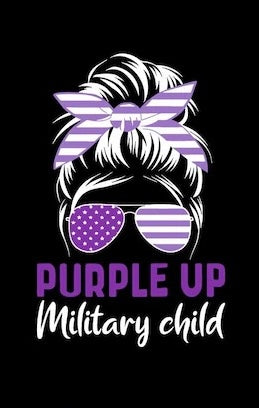 Purple Child Military Child Sunglasses Ribbon