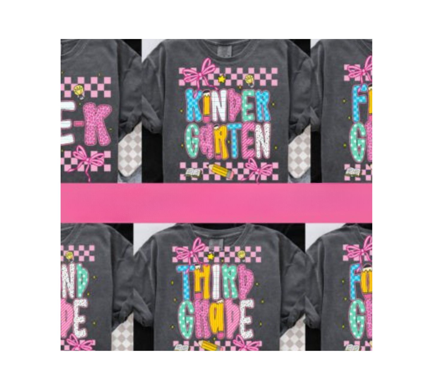 Back to School Grade Level Checkered
