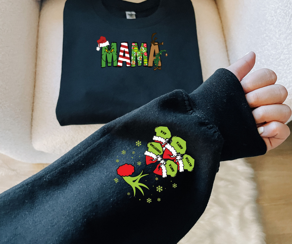 Personalized Grinch FAMILY Sweatshirt