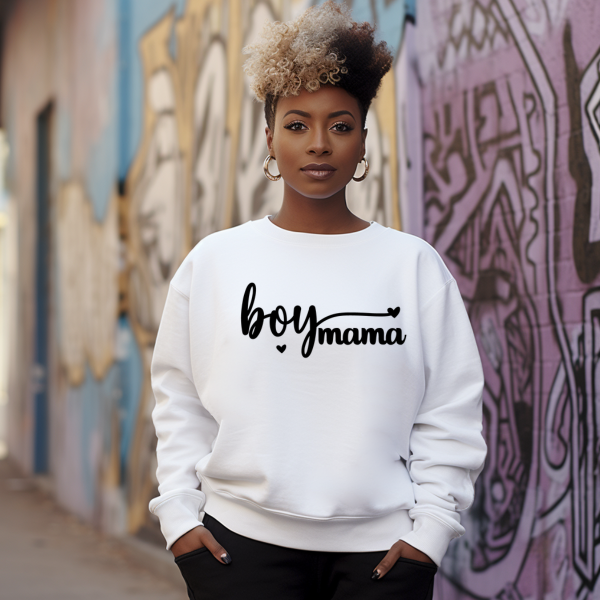 Boy mama with heart Sweatshirt