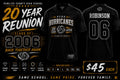 Hurricanes 20 Year Reunion Jersey