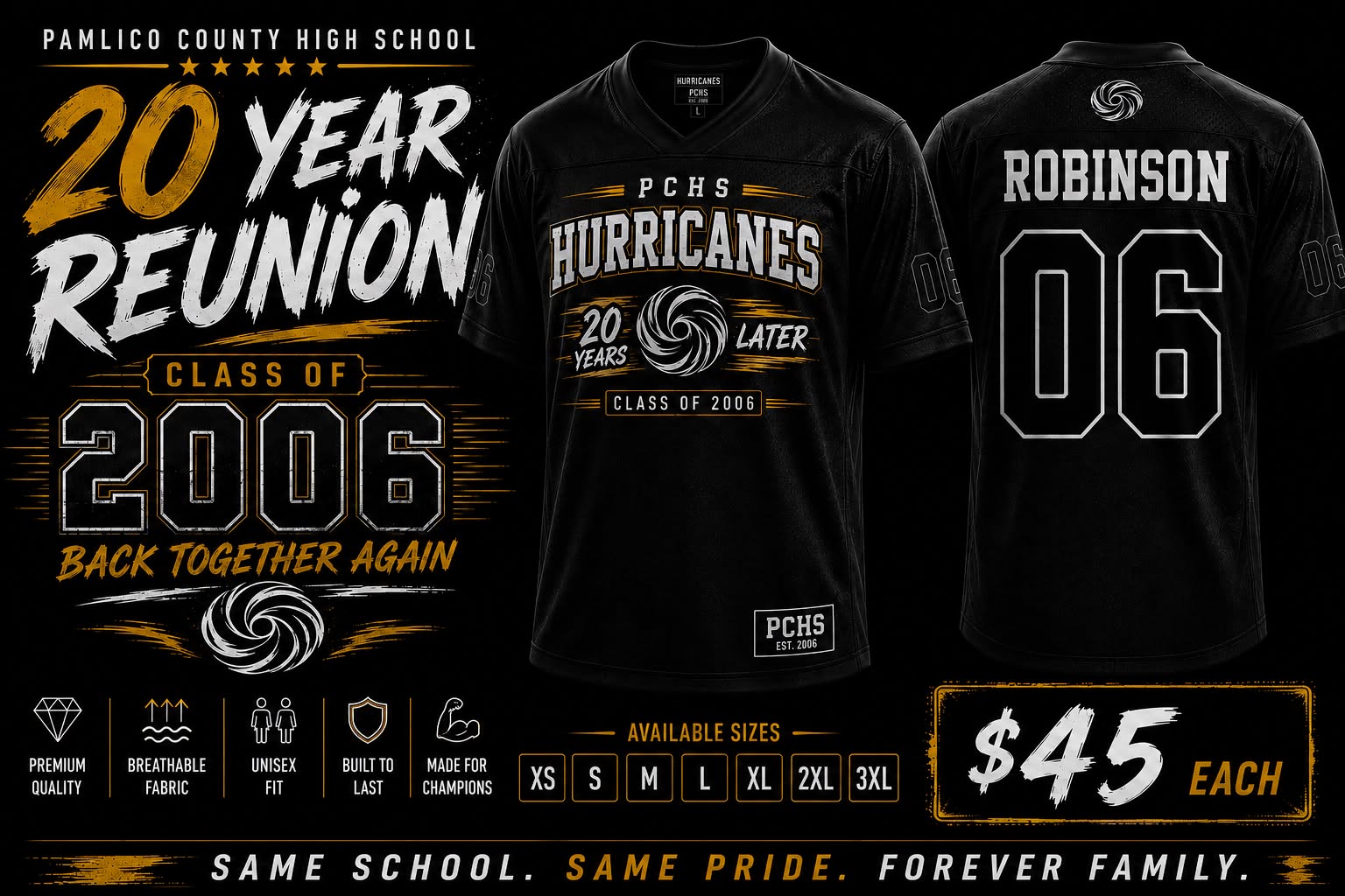 Hurricanes 20 Year Reunion Jersey