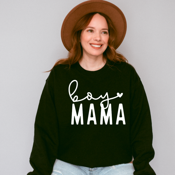 Boy mama with heart Full design Sweatshirt (Copy)