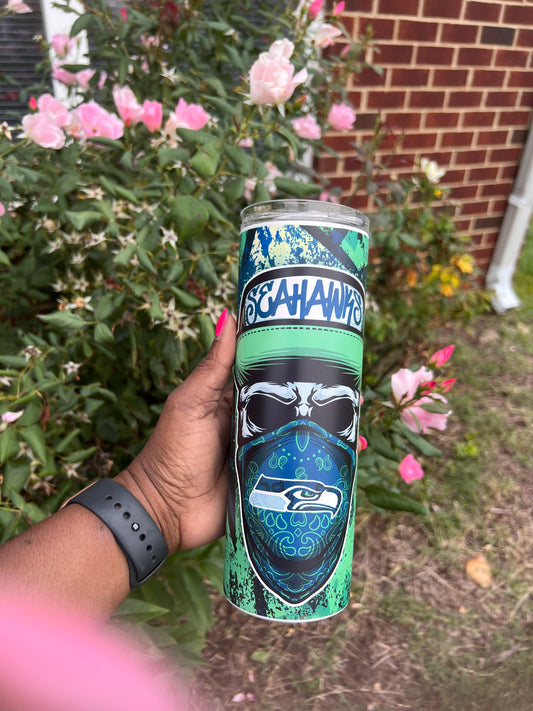 Seahawks Glow in the Dark Tumbler