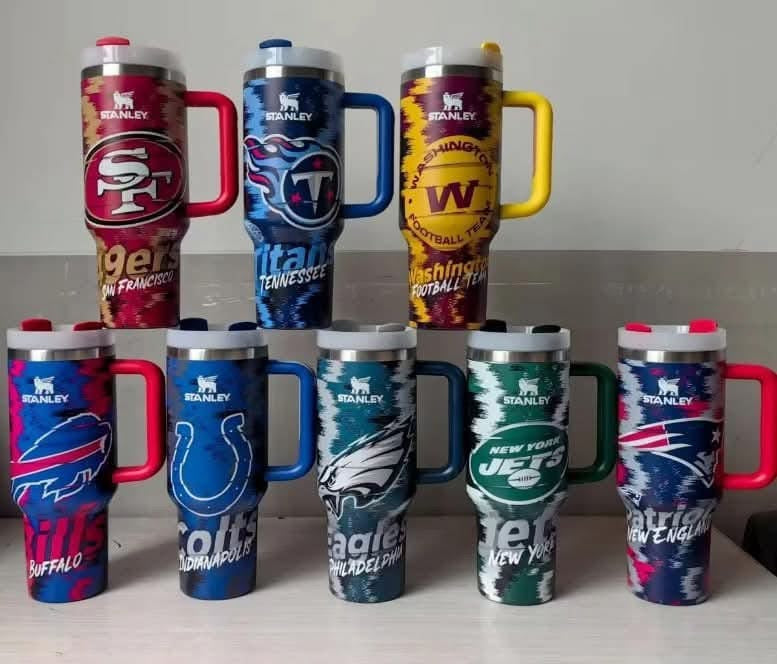 (PRE-ORDERS) 40 Oz NFL Stanley Cups (Available in 30-40 days after purchase)