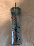 Personalized 18 Oz Double Wall Acrylic Tumbler Cup