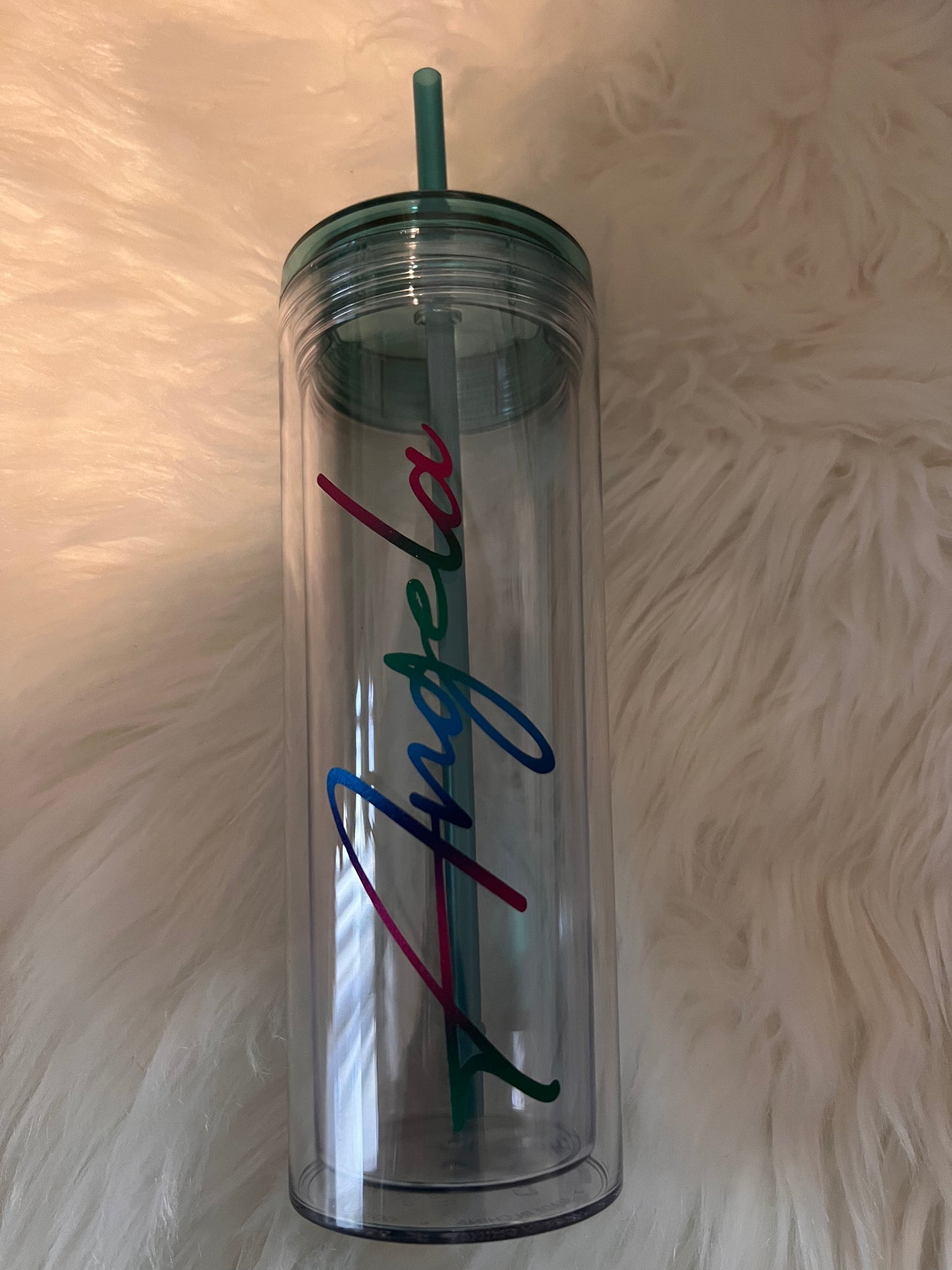 Personalized 18 Oz Double Wall Acrylic Tumbler Cup