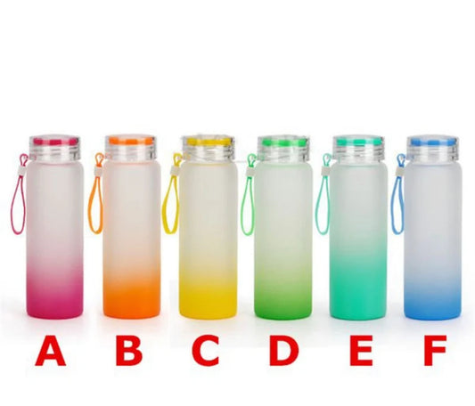 8 oz Personalized Ombre Glass Cup with Straw (Copy)