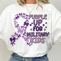 Purple Up Military Kids Jets Bows and Ribbons Adult