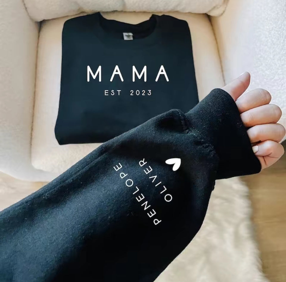 MAMA Thin Print Sweatshirt