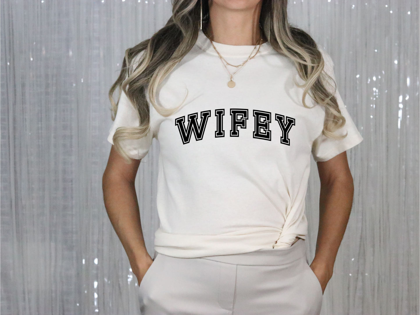 Wifey Arched  T-Shirt