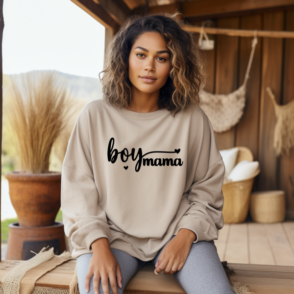 Boy mama with heart Sweatshirt