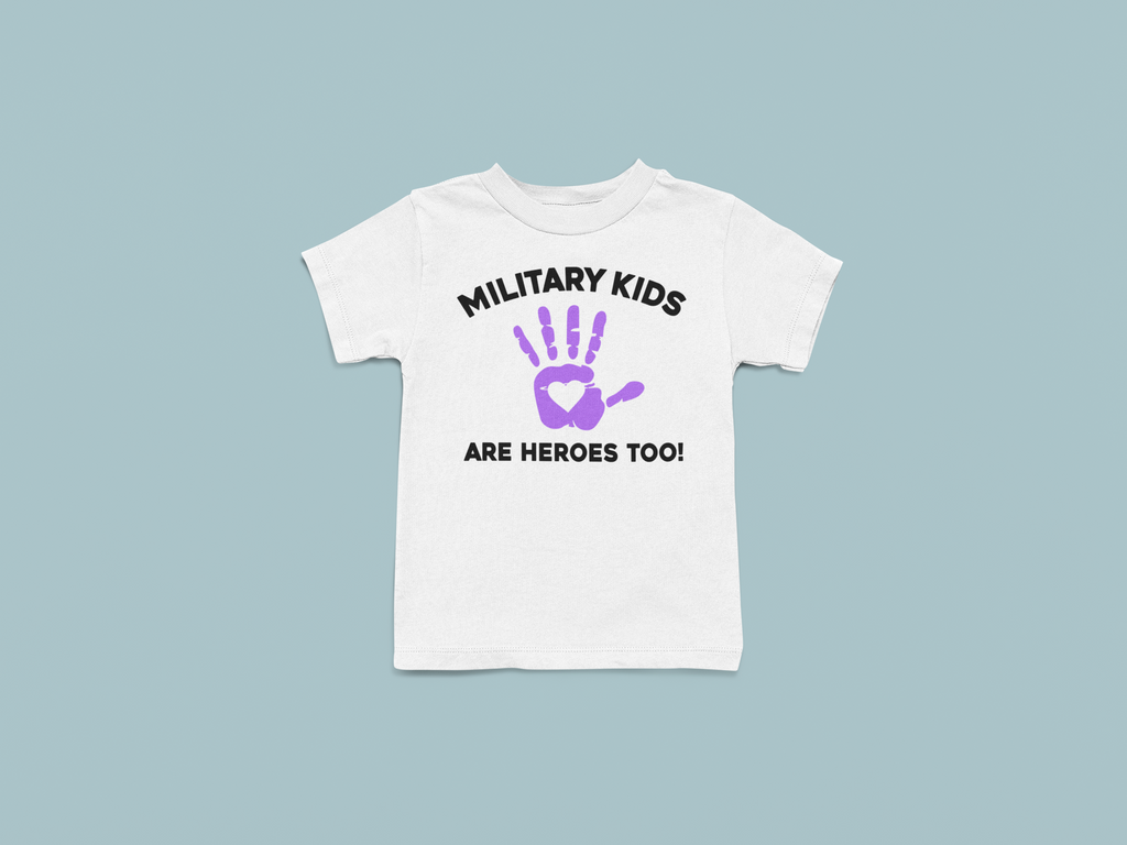Purple Up Hands Up Month of the Military Kid