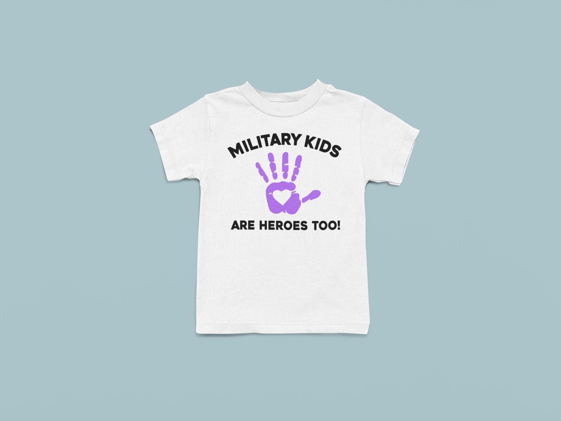 Purple Up Hands Up Month of the Military Kid