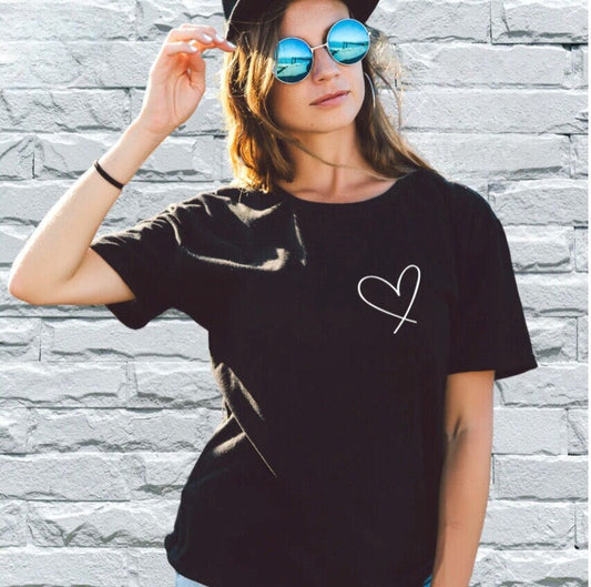 3D Puff Heart T-shirt